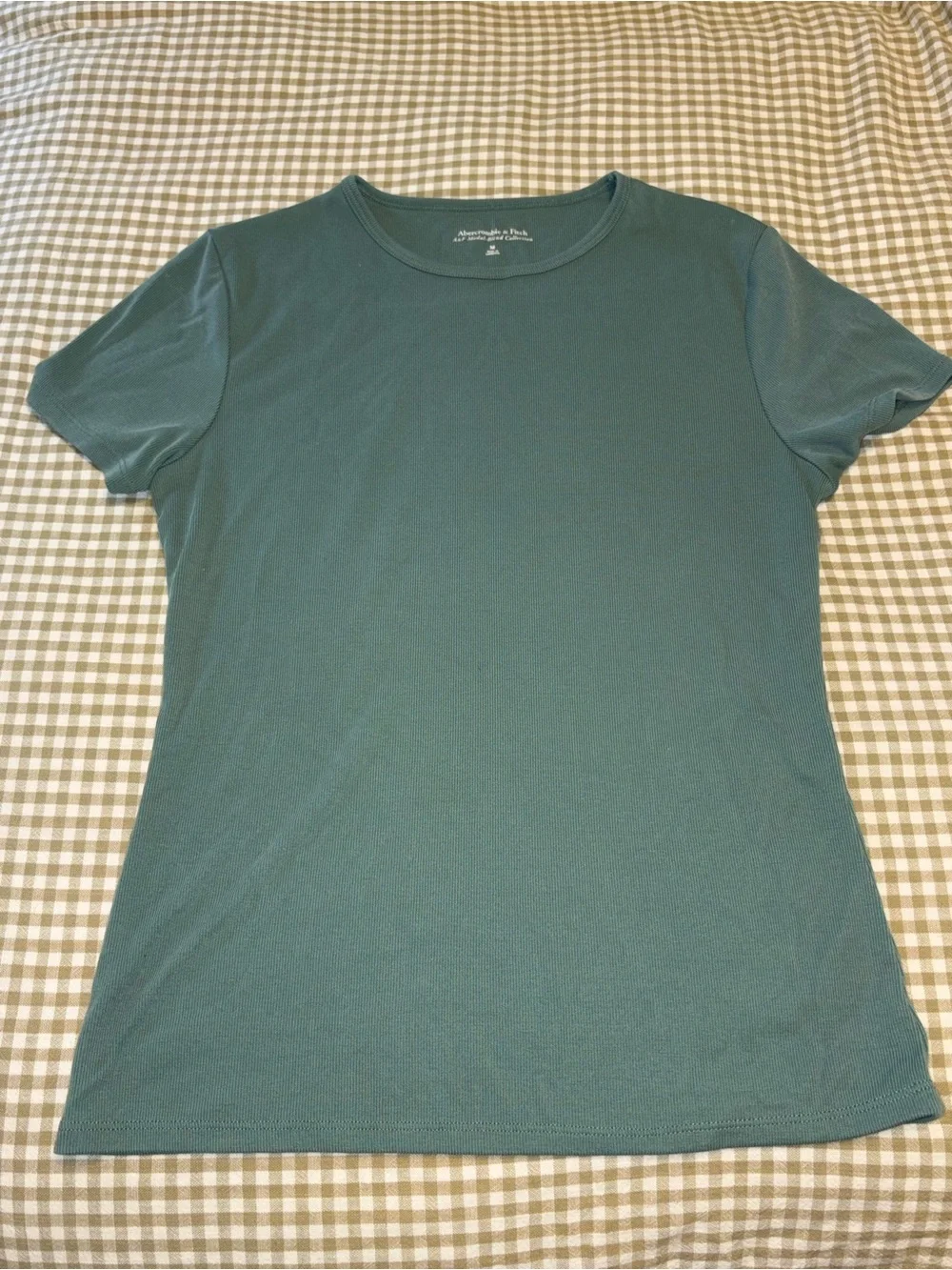 Abercrombie & Fitch Short Sleeve Crewneck Tee - Teal Green